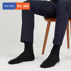 Men's Cotton Plain Crew Socks Pack of 6