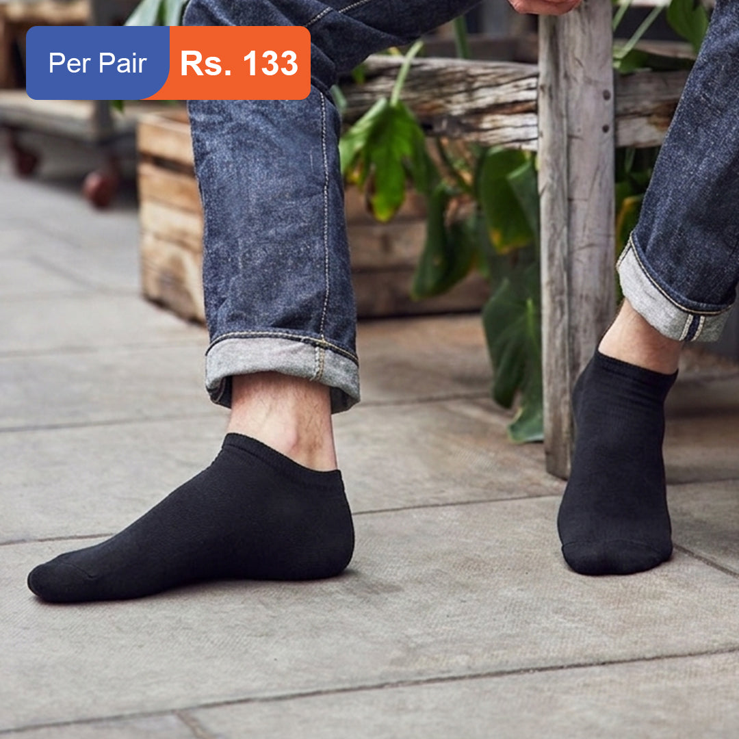 Men's Cotton Ankle Socks Pack of 18