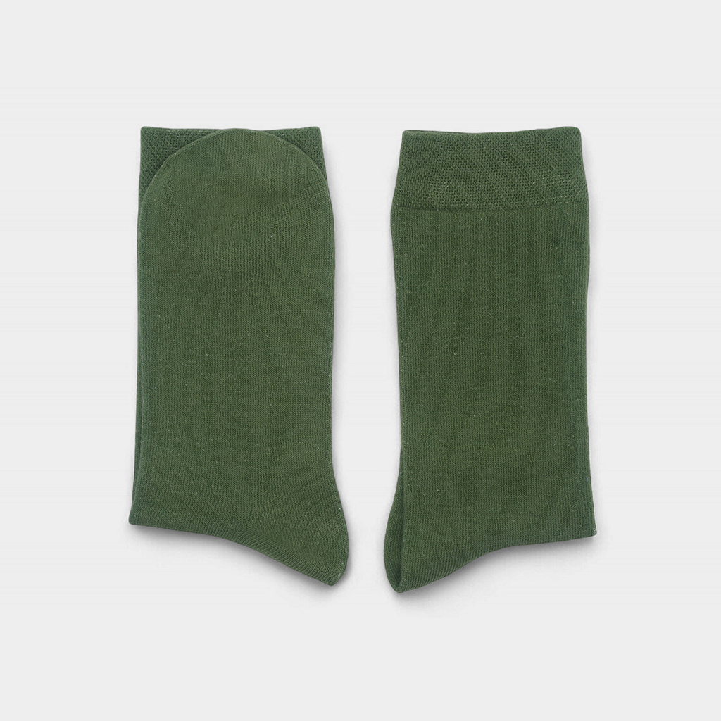 Men's Cotton Plain Crew Socks Pack of 6