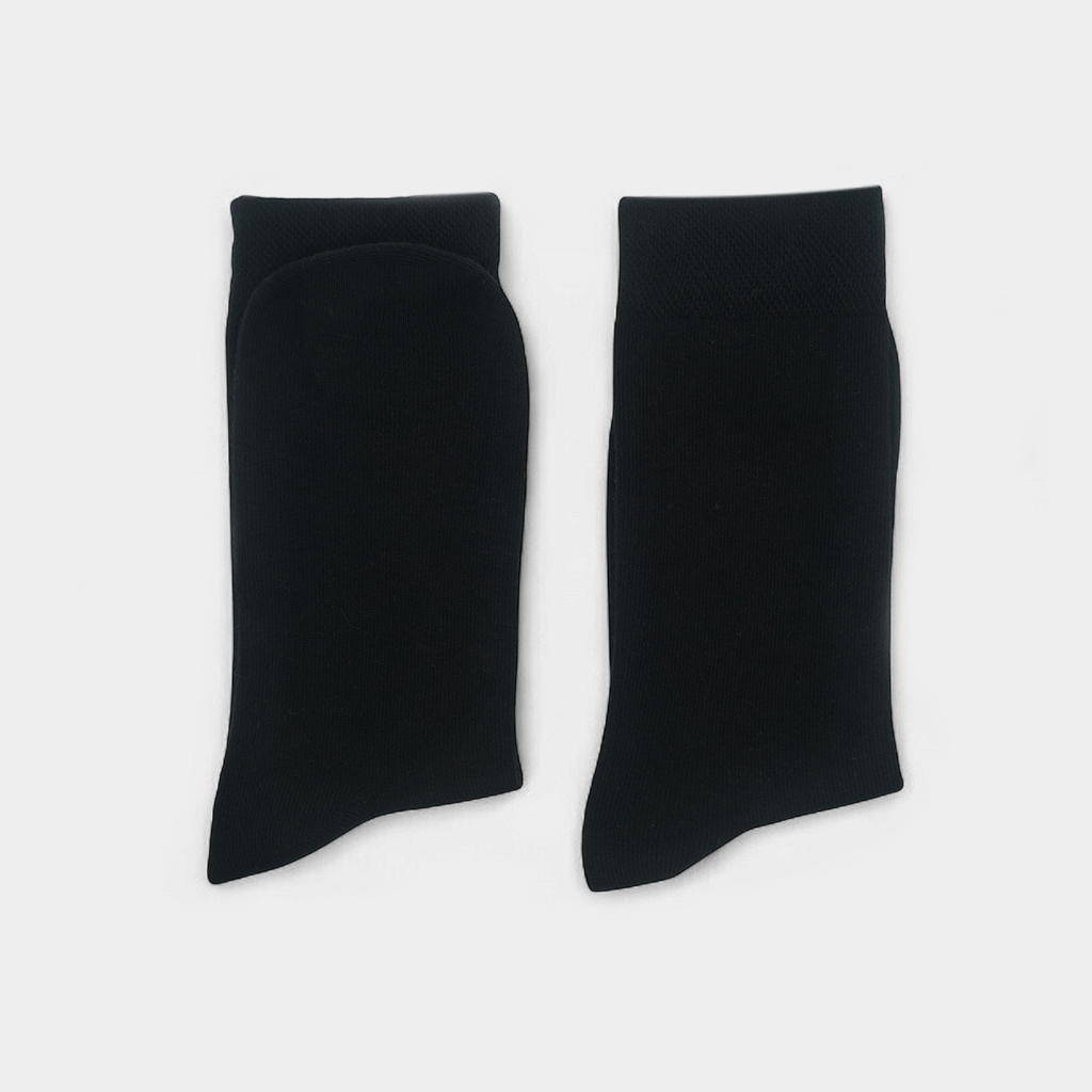 Men's Cotton Plain Crew Socks Pack of 12