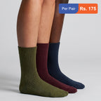 Men's Cotton Ribbed Crew Socks Pack of 12