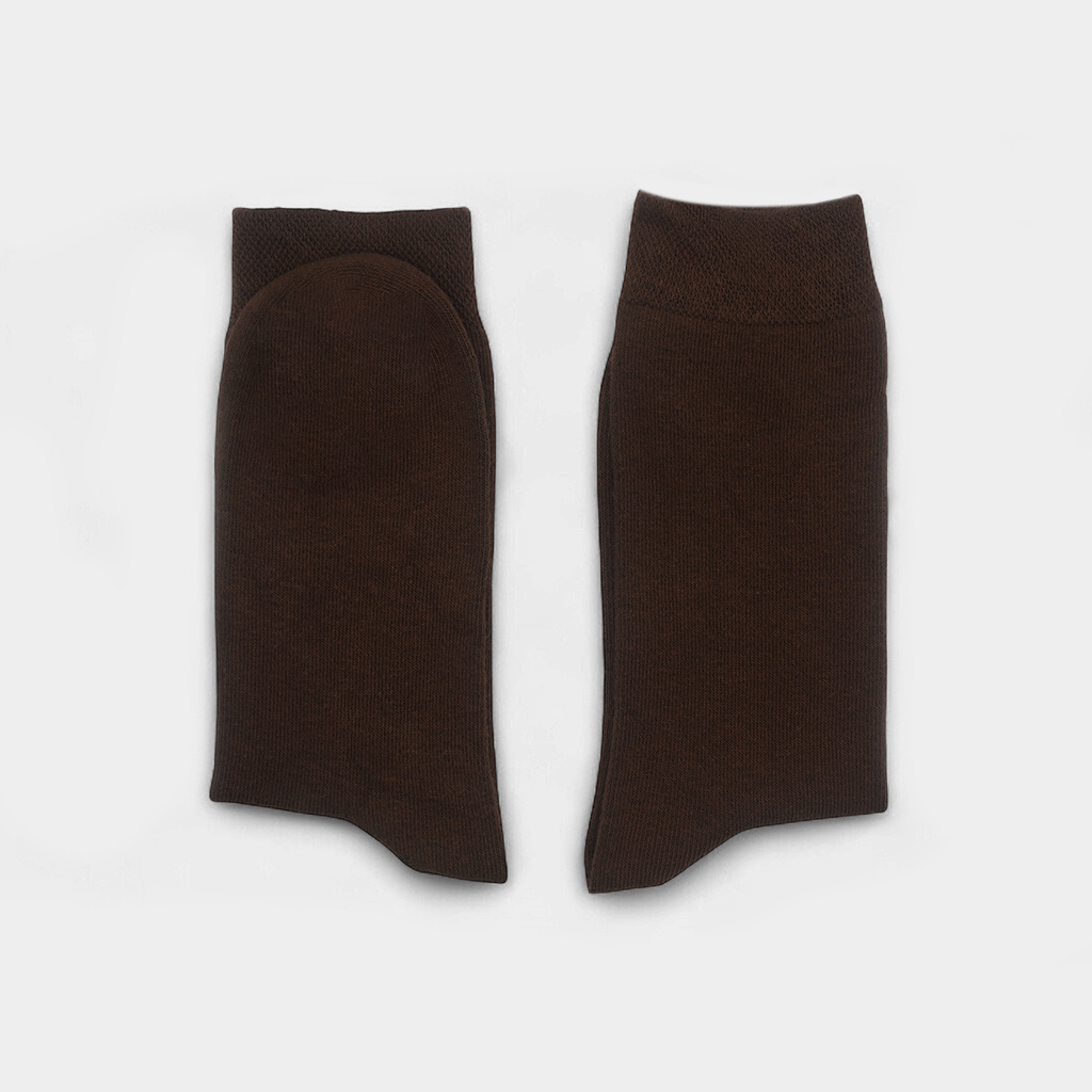 Men's Cotton Plain Crew Socks Pack of 3