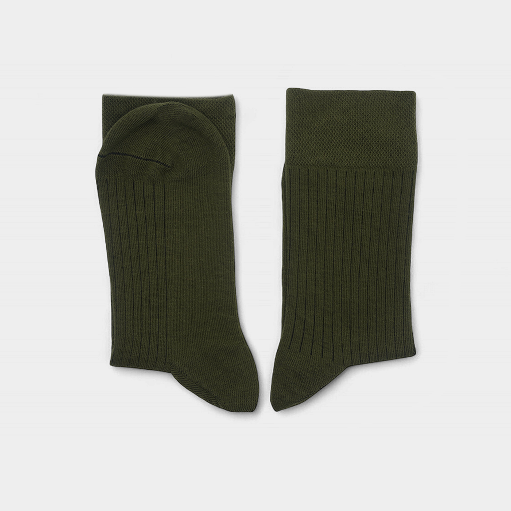 Men's Cotton Ribbed Crew Socks Pack of 9