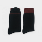 Men's Cotton Cuff Socks Black Pack of 12