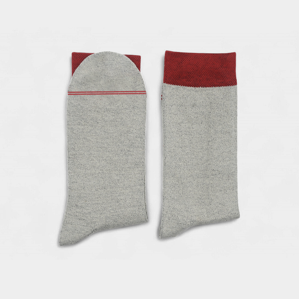 Men's Cotton Cuff Socks Acru Pack of 3