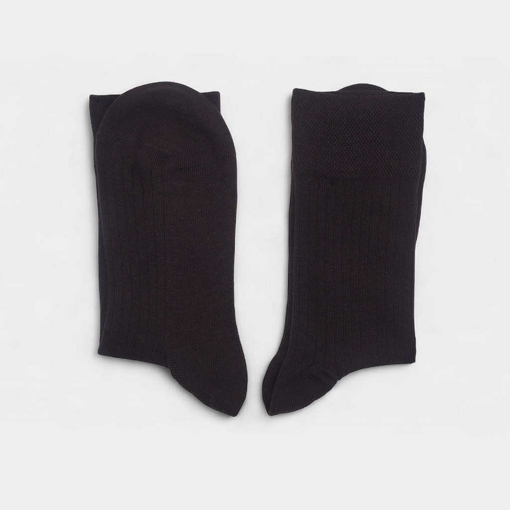 Men's Cotton Ribbed Crew Socks Pack of 6