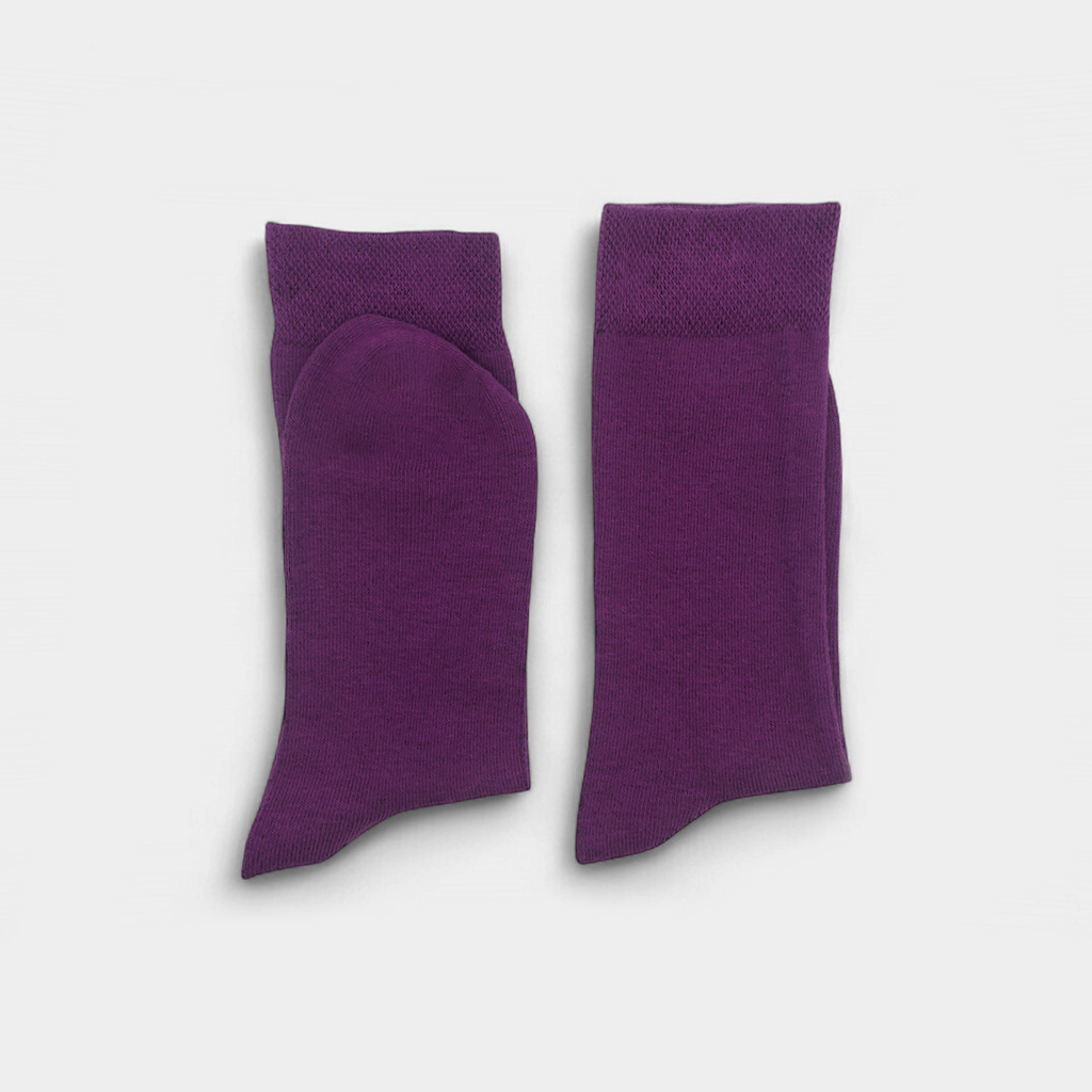 Men's Cotton Plain Crew Socks Pack of 3