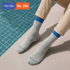 Men's Cotton Cuff Socks Acru Pack of 3