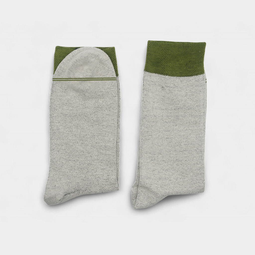 Men's Cotton Cuff Socks Acru Pack of 12