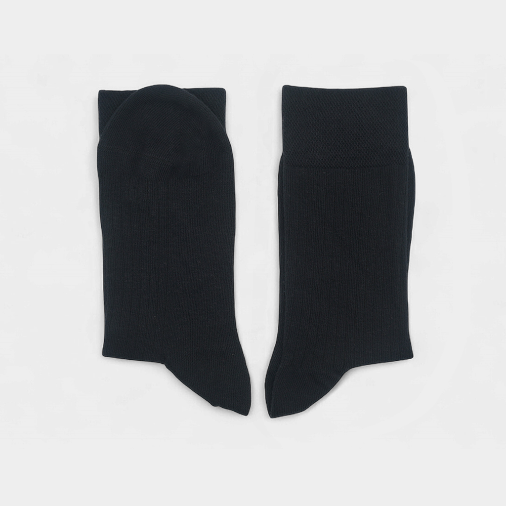 Men's Cotton Ribbed Crew Socks Pack of 3