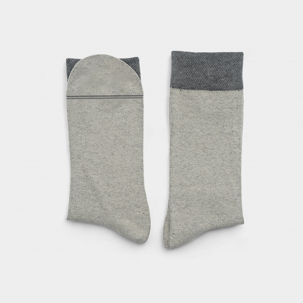 Men's Cotton Cuff Socks Acru Pack of 3