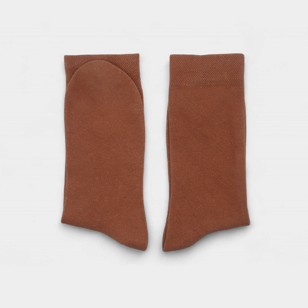 Men's Cotton Plain Crew Socks Pack of 6