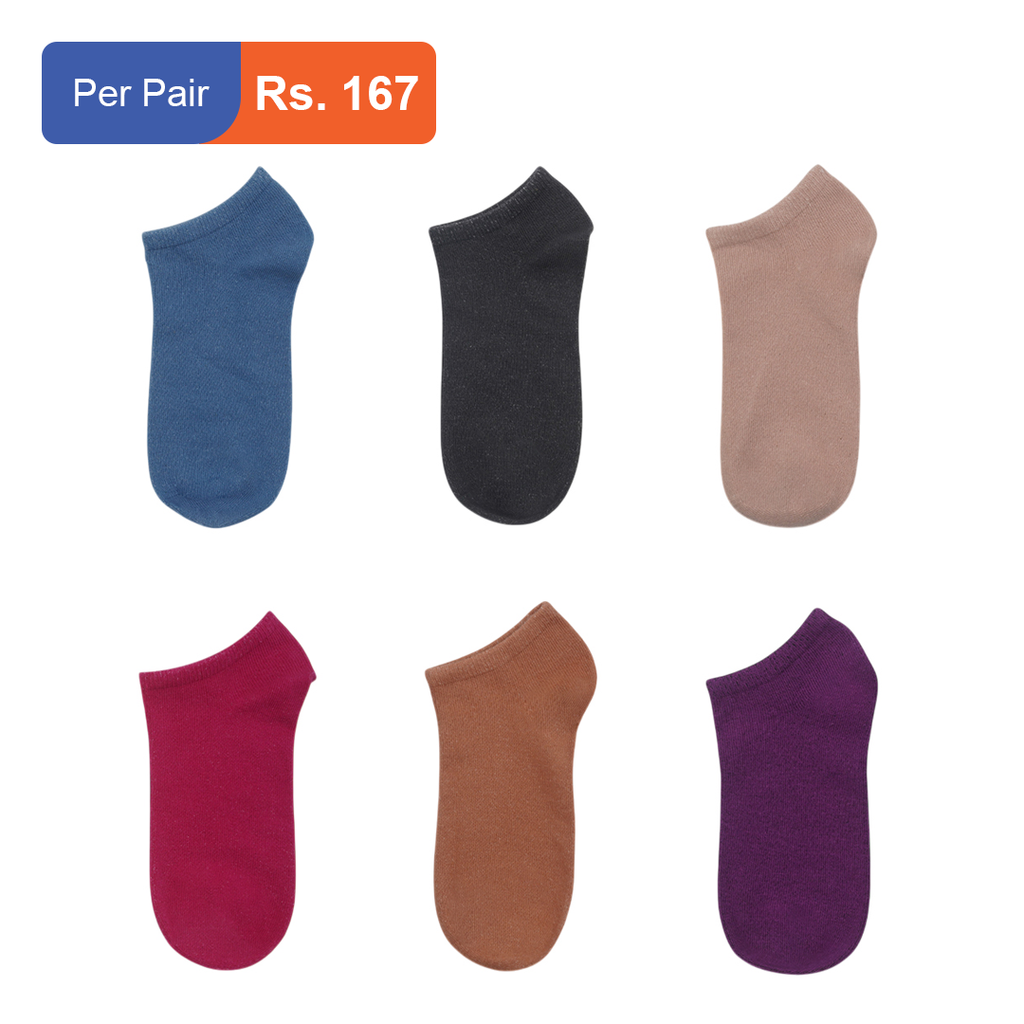 Men's Cotton Ankle Socks Pack of 6