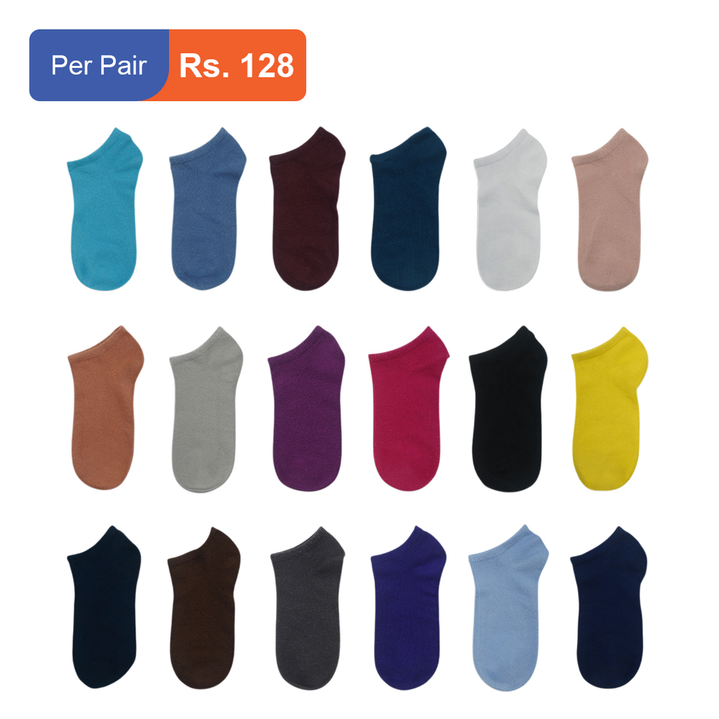 Men's Cotton Ankle Socks Pack of 18