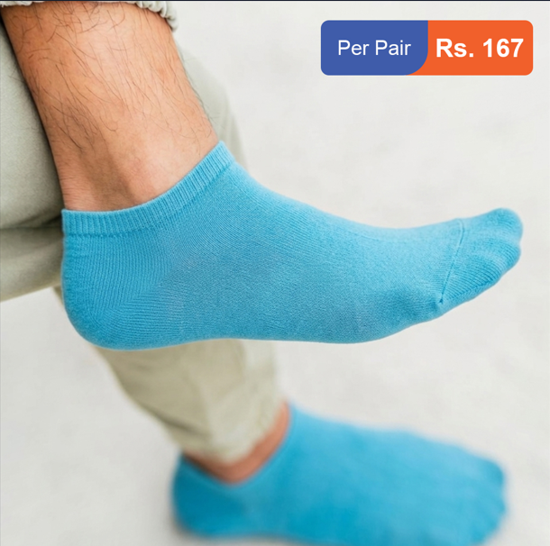 Men's Cotton Ankle Socks Pack of 6