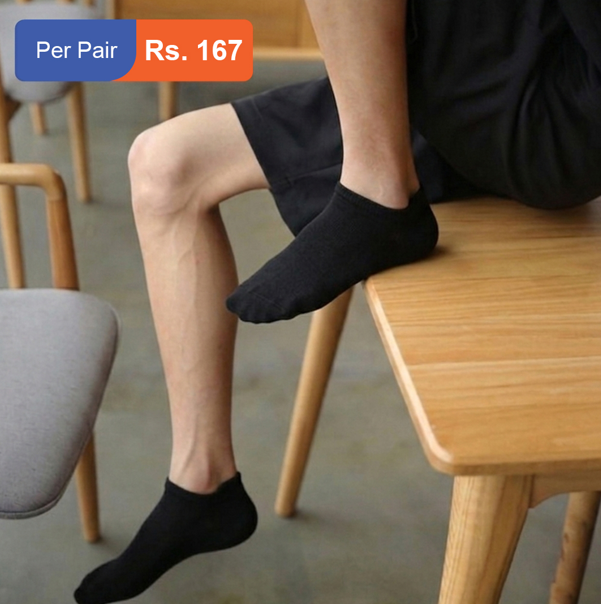 Men's Cotton Ankle Socks Pack of 6